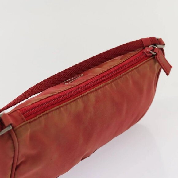PRADA Accessory Pouch Nylon Red Auth 83667 - Picture 7 of 15